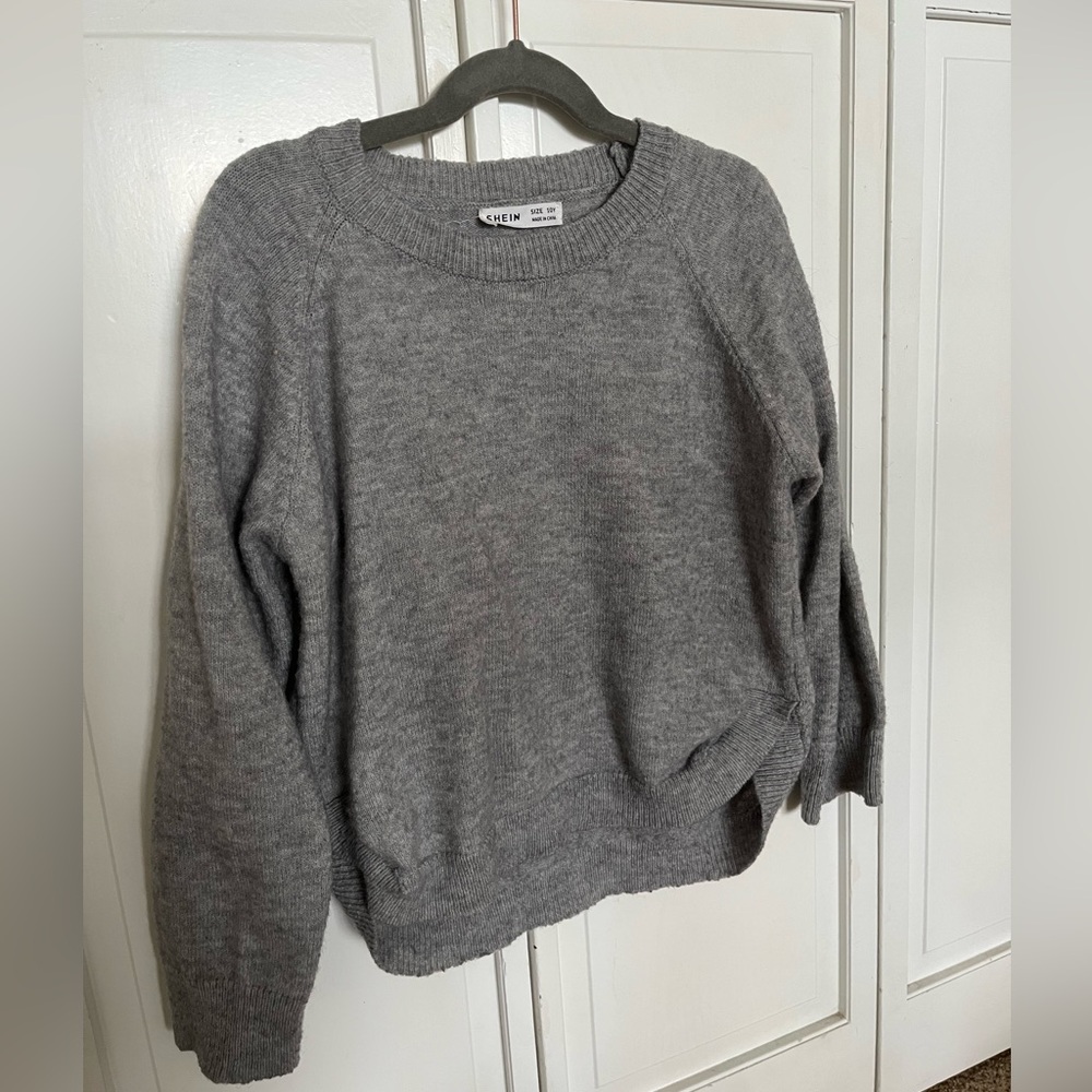 SHEIN Girls Grey Sweater